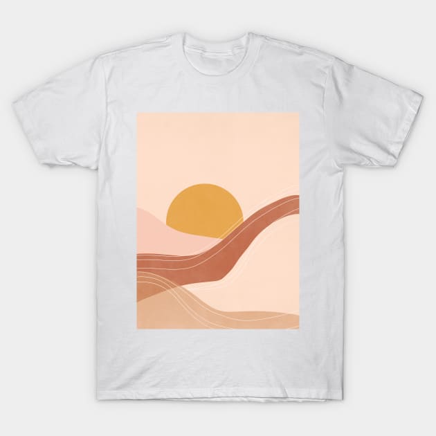 Abstract sunset painting 3.3 T-Shirt by gusstvaraonica